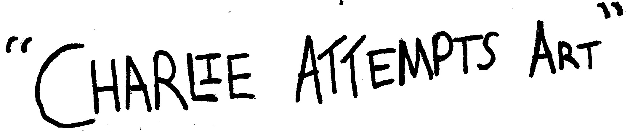 Charlie Attempts Art